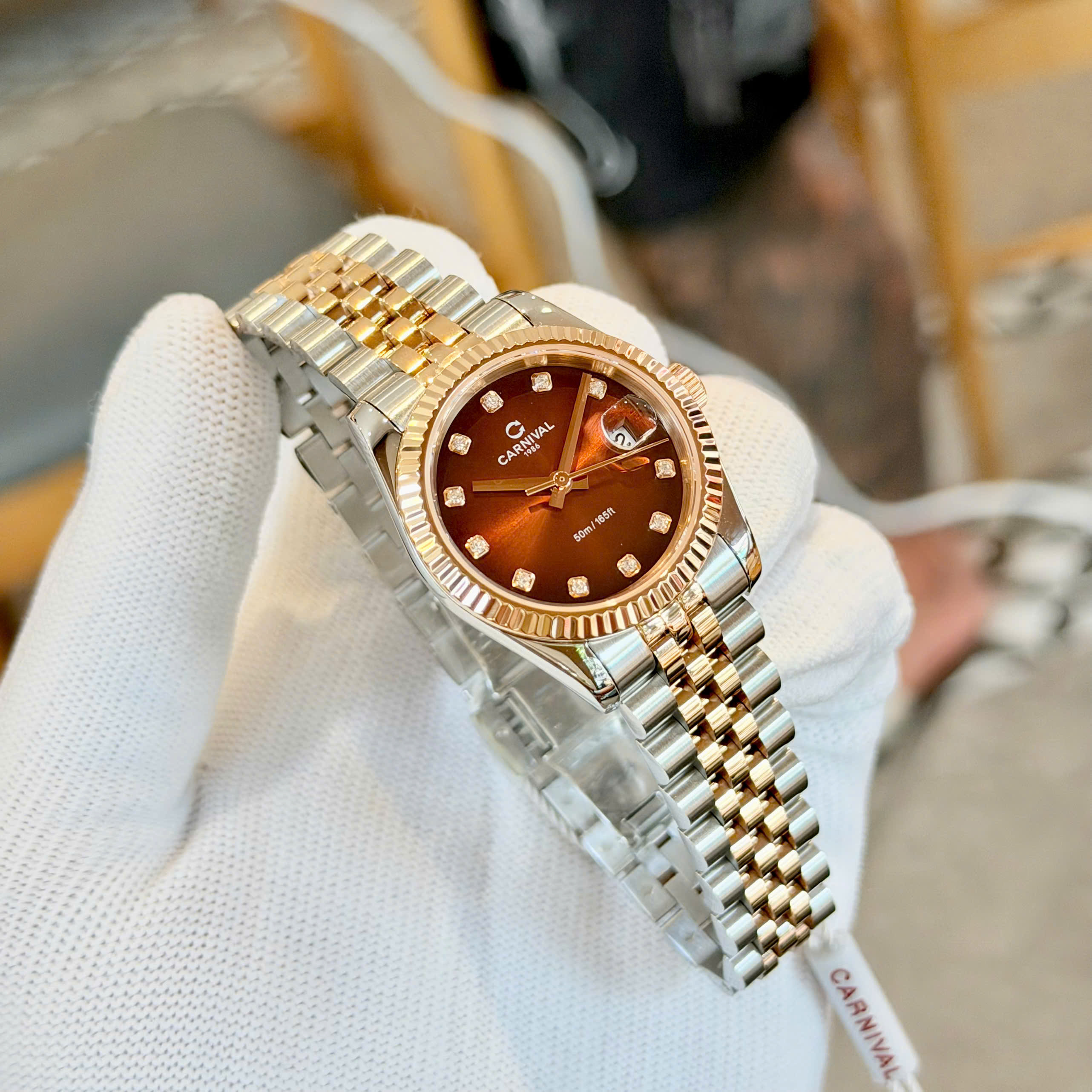 Đồng Hồ Nữ Carnival 8250L Automatic – Size 31mm, Máy Automatic